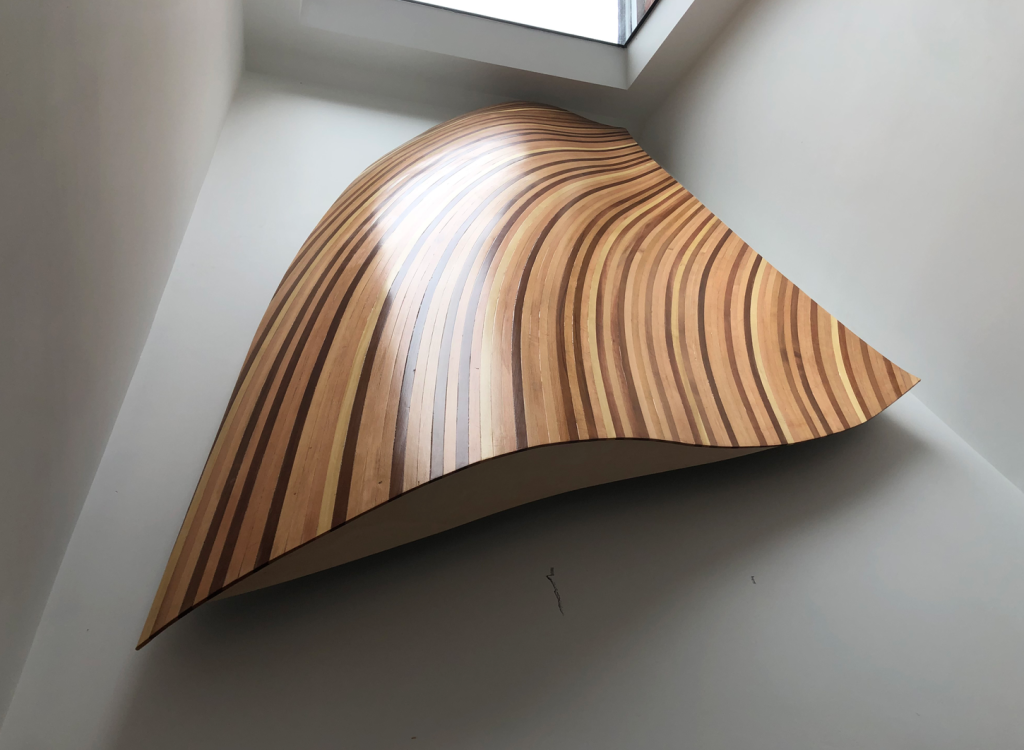Cedar wood strip Wing/Sail – just installed